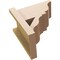 Ekena Millwork 7 1/2-in W x 12-in D x 12-in H Funston Trad Rough Cedar Woodgrain TimberThane Outlooker, Primed Tan OUTUR075X12X12FST04RCPR - alternate 4